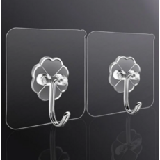 수납정리용품 투명후크 벽걸이걸이, 기본