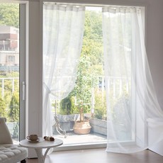 까르데코 핀형 쉬어커튼 2장