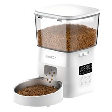 Rojeco 寵物自動餵食器, 1個, 2L, 白色