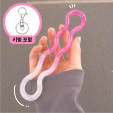 온도변화 트위스트 피젯토이 꼬불이, 1개, 핑크