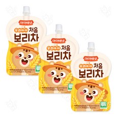 아이배냇 우리아이 처음 보리차, 100ml, 3개