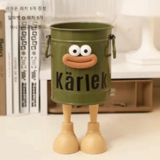 심플 펜꽂이 깔끔한 책상 수납 정리, 1개, 초록색