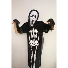 發光派對屋(西門中華店)大人驚聲尖叫面具骷髏衣, 1個