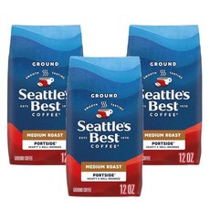 Seattle's Best 시애틀스 베스트 포트사이트 블렌드 미디엄 로스트 분쇄커피 340g, 3개, 핸드드립(중간)