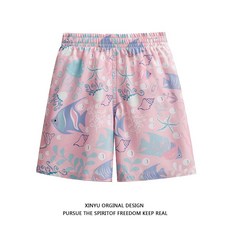 XINYU ORGINAL DESIGN 兒童防曬速乾沙灘褲 UPF50+ 夏季海邊度假兩用褲