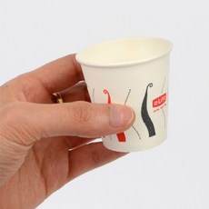 캠핑 여행 소스 술 담기 작은 종이 소주잔 10개