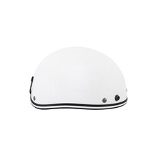 粉色摩托車安全帽，輕巧透氣半罩式安全帽，展現個人風格, 白色