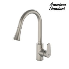 아메리칸스탠다드 주방 싱크대 원홀 대붙이 거위목 수전 사틴 무광 오슬로 FD1810, 1개