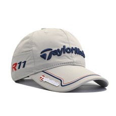 골프 야구모자 볼캡 자외선 차단 남녀공용 썬캡 모자, 1개, 라이트그레이