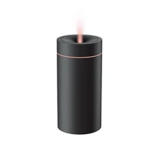 다채로운 자동차 탑재 아로마 테라피 기계 미니 휴대용 스프레이 무선 홈 가습, 02 Black USB plug-in