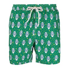 MC2세인트바스 올오버 워치 프린트 스윔 쇼츠, 그린계열