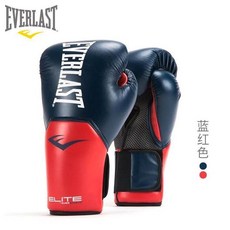 EVERLAST 拳擊手套, 藍紅,14 盎司, 1個