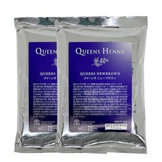 NTH 퀸즈헤나 염색약 2개 + 휴대용 물티슈 증정, 뉴브라운