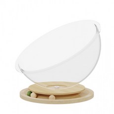 고양이 투명 하우스 회전 아크릴 장난감 R04, 1개, 상세페이지 참조