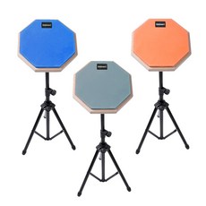 ASANASI 8吋 打點板架組 練習鼓 靜音鼓 打擊練習板, 藍, 1套