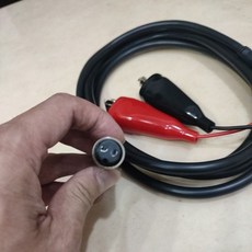 強力 防水 電動捲線器 電源線 DAIWA HI POWER SHIMANO MIYA 電瓶 鱷魚夾, 1個, MIYA 電源線 全系列 2米