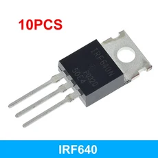 10 개 IRF510 IRF520 IRF540 IRF640 IRF740 IRF840 IRF3205 LM317T 트랜지스터 TO-220 IRF840PBF IRF510PBF 전자 부품 액세서리 소스
