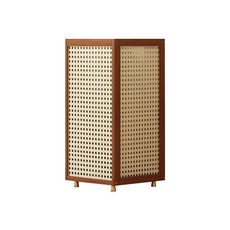 楠竹藤編雨傘收納架 落地式 家用門口 雨傘桶 玄關入戶 髒衣服收納籃, 1個, 黑色藤編雨傘架-送接水盤