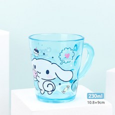 韓國 lilfant 大耳狗304不鏽鋼兒童餐具套裝 (筷子/湯匙/叉子/杯子/水壺/餐盤/餐具袋)，可愛卡通設計，外出攜帶方便, 1個, 漱口杯230ml 大耳狗, 筷子/湯匙/叉子/杯子/水壺/餐盤/餐具袋