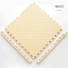 어린이집 층간소음 방지매트 퍼즐매트-하얀색 / 60x60x2.0cm 6장, 1개, 베이지