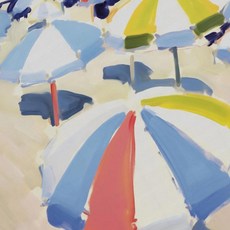 블루 핑크 웨이브 해변 일몰 야자수 쉘 풍경 아트 포스터 캔버스, 21. 15