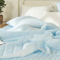 60수면 시어서커 항균솜 알러지케어 냉감 차렵이불 쿨링 시원한 여름이불 세트 S/Q