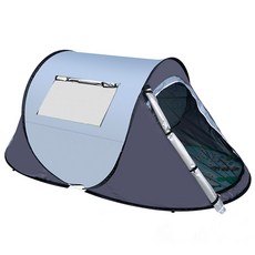 씽크라이프 원터치 팝업 텐트 간편 설치 그늘막 쉘터 자외선 차단 나들이 한강 피크닉용, 블루, 1-2인용