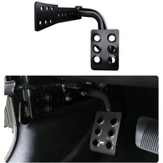 지프 랭글러 JK 언리미티드 20072018 스포츠 사하라 루비콘 X 오프로드 액세서리블랙와 호환되는 제카 스틸 데드 페달 왼쪽 발 받침대, Black