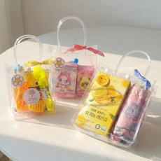 다또네 구디백 포장 투명쇼핑백 PVC비닐 손잡이봉투 10p, 10개, 1호