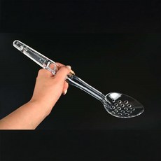 업소용 가벼운 PC 타공 서빙스푼 대 32.3cm 뷔페 배식스푼 롱스푼 주방용품 식당