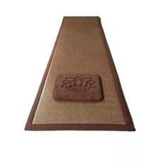 대형 예불 방석 108배 수행 방석 물 세척 가능 등나무그리드, 70cmX230cm, 눈송이체크