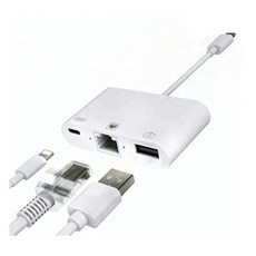 슈퍼 OTG 아이폰 아이패드 USB 젠더 유선랜 HDMI 미러링 외장하드 SSD 허브 사진 동영상 디카 파일 백업 오인페 악기 마스터 키보드 개러지 밴드, C타입_CL2 (랜+USB+충전필수)_100Mbps