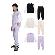 블랙야크키즈 오버핏레이어드티셔츠+조거팬츠세트정상가135 000원모하레이어드상하세트 184961