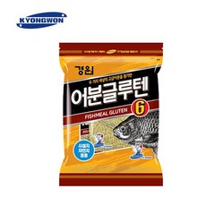 경원 아쿠아 어분글루텐6 떡밥 어분 글루텐 낚시 미끼 집어제 붕어 잉어 6봉입, 6개
