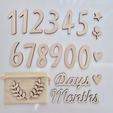 우드토퍼 신생아 50일 셀프촬영 100일 백일상 셀프촬영소품 성장사진, 1개