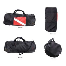 運動提袋 大容量潛水包 耐磨健身包 可調節肩帶 旅行收納包, 黑, 1個