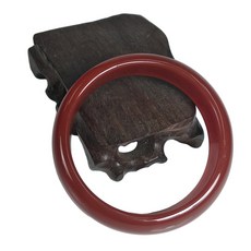 博古珍藏 川料南紅瑪瑙經典寬版蛋面玉鐲 手圍19.3 手環感恩特賣 超值回饋, 1個, 紅色