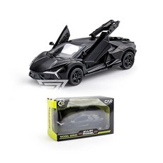 【台灣出貨】1:43合金超跑模型車，仿真警車合金模型，兒童玩具賽車, 【超跑】藍寶-黑, 1個