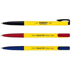 동아 스피디볼 유성펜 1.0mm 24p, 혼합 15개입 (흑색5+청색5+적색5), 1세트