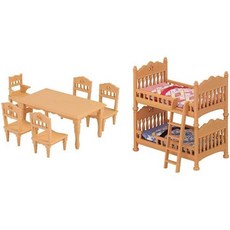 실바니안패밀리 식탁+이층침대 가구 세트, 냉장고 + 청소기 세탁기, 1개