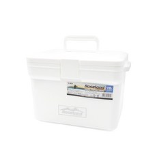 Baseland 35L釣魚冰桶 - 保冷箱冰箱，戶外露營便攜式海釣必備, 白色, 1個, 12L