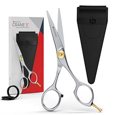 수염 콧수염 얼굴 코 눈썹 귀털을 위한 수보르나 작은 가위 - 이발 다듬기 그루밍을 헤어 전문가 가정용 4 5인치 스테인리스 스틸로 제작되었습니다, Modern, 1개, 1개입