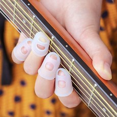 통기타 우크렐레 기타 연주 연습 얇은 숨구멍 골무, M