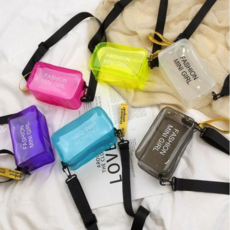 크로스백 스퀘어백 투명백 젤리가방 미니 비치백 여름