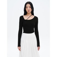 [국내매장정품] 에잇세컨즈 8SECONDS 네크 포인트 긴소매 풀오버 블랙 325351LY65 170901, 검정색, L