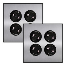 보에담 매입콘센트 4구 실버, 4개