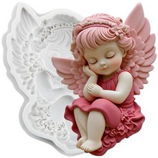 QDMOLDS angel baby 퐁당 실리콘 몰드 초콜릿 캔디 케이크 장식용 컵케이크 토퍼 폴리머 클레이 껌 페이스트 293409, 11-회색