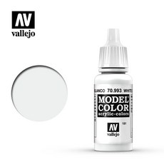 Vallejo Model Color 70.993 White Grey AV 水性漆, 1個