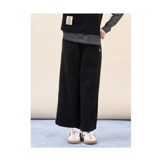 매장정품 빈폴 키즈 BEANPOLE KIDS 여아 소프트 골지 세미와이드 팬츠 블랙 (BI5921G015) BI5921G015 191935