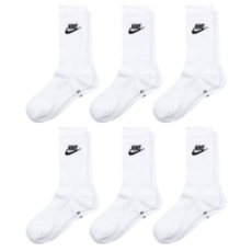 나이키 에센셜 크루삭스 장목 스포츠 양말, M사이즈, 6개
